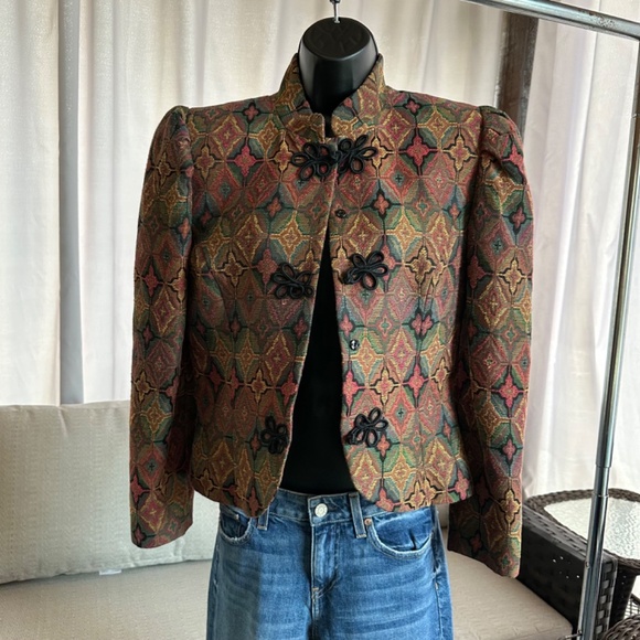 Doncaster Tapestry Blazer Jacket Vintage - Picture 6 of 11